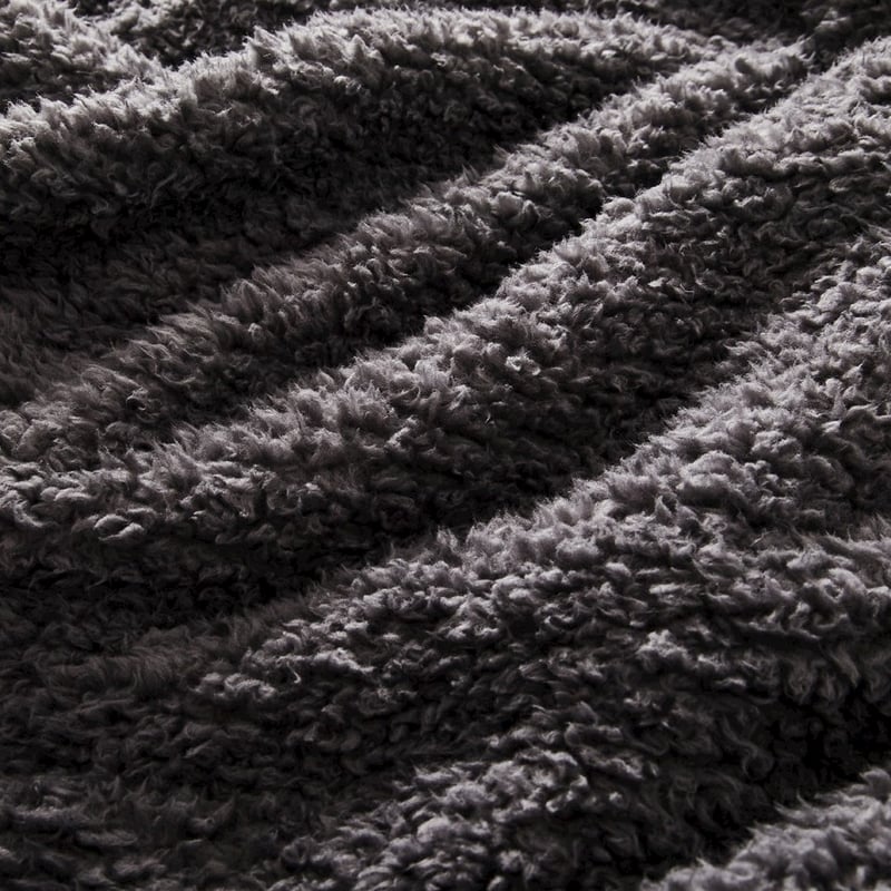 Kyrie Charcoal Fleece Throw