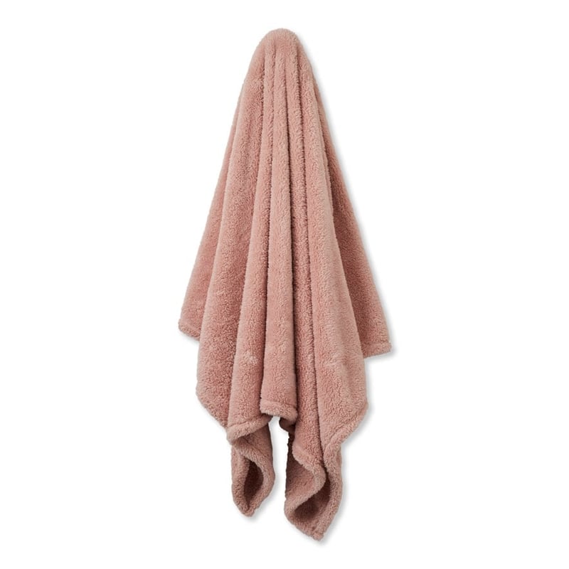 Kyrie Dusty Pink Fleece Throw
