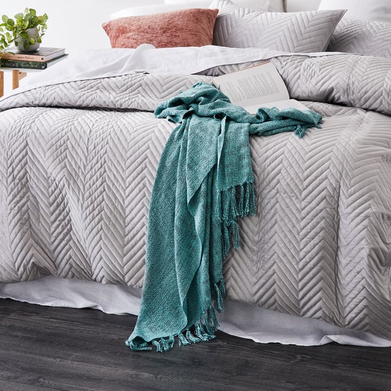 OLT Kent Throw 130x170cm Pearl Aqua 