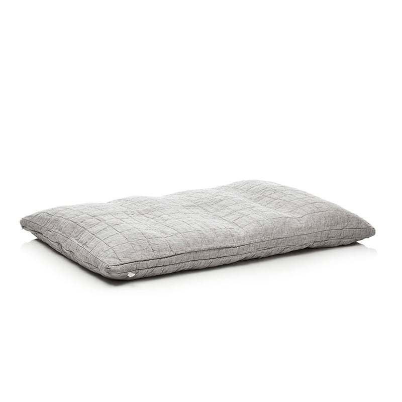 Comfort Collection Vintage Washed Linen Quilted Grey Marle Snuggle Mat Cover