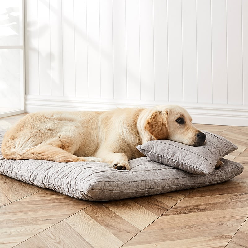 Comfort Collection Vintage Washed Linen Pillowcase Grey Marle