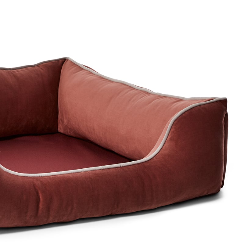 Comfort Collection Velvet Brick Red Snuggle Mat Bumper