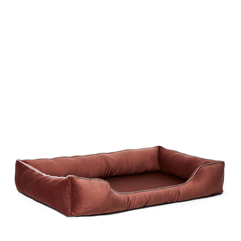 Comfort Collection Velvet Brick Red Snuggle Mat Bumper