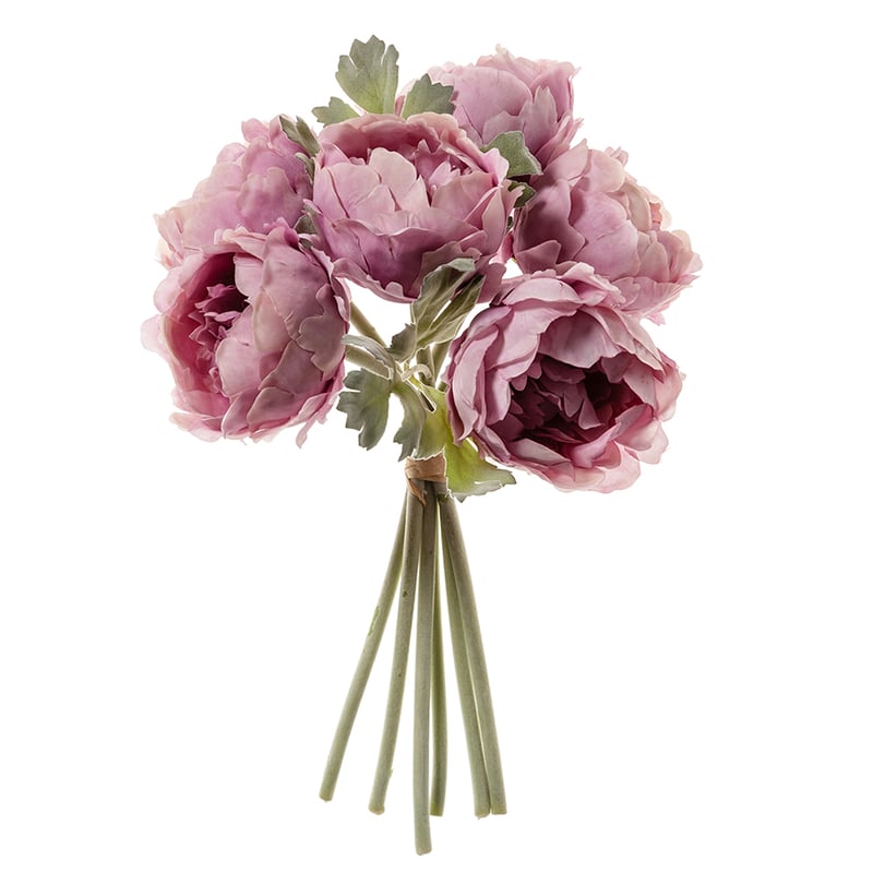 Spring Stems Peony Bunch Mauve 