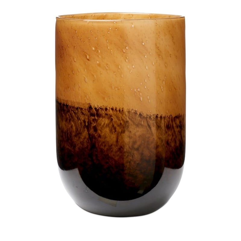 Mother Earth Glass Brown & Toffee Vase 