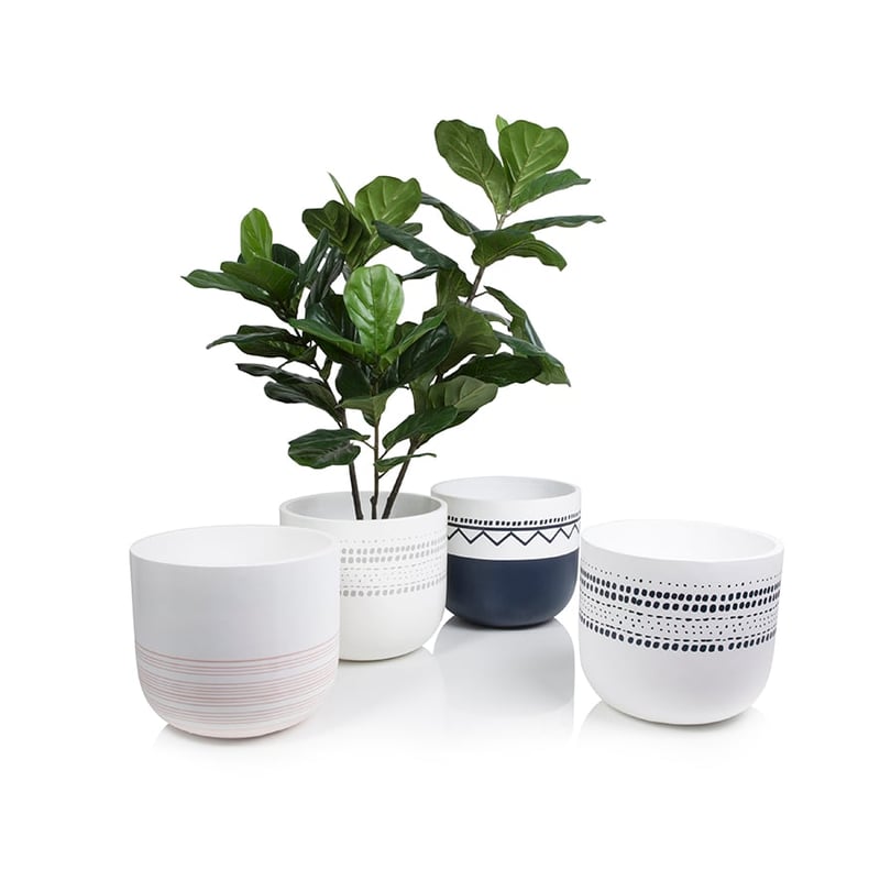 Zulu Pot D40xH35cm Grey Dots 