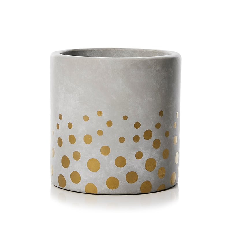 Gold Spot Pot Grey 