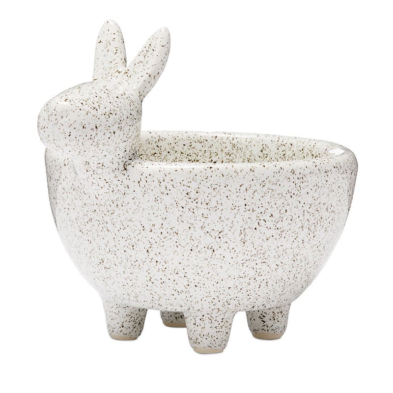 Arizona Collection White Speckle Llama Pot