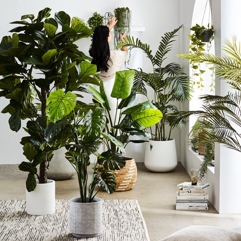 Turin Grey Chevron Pot 
