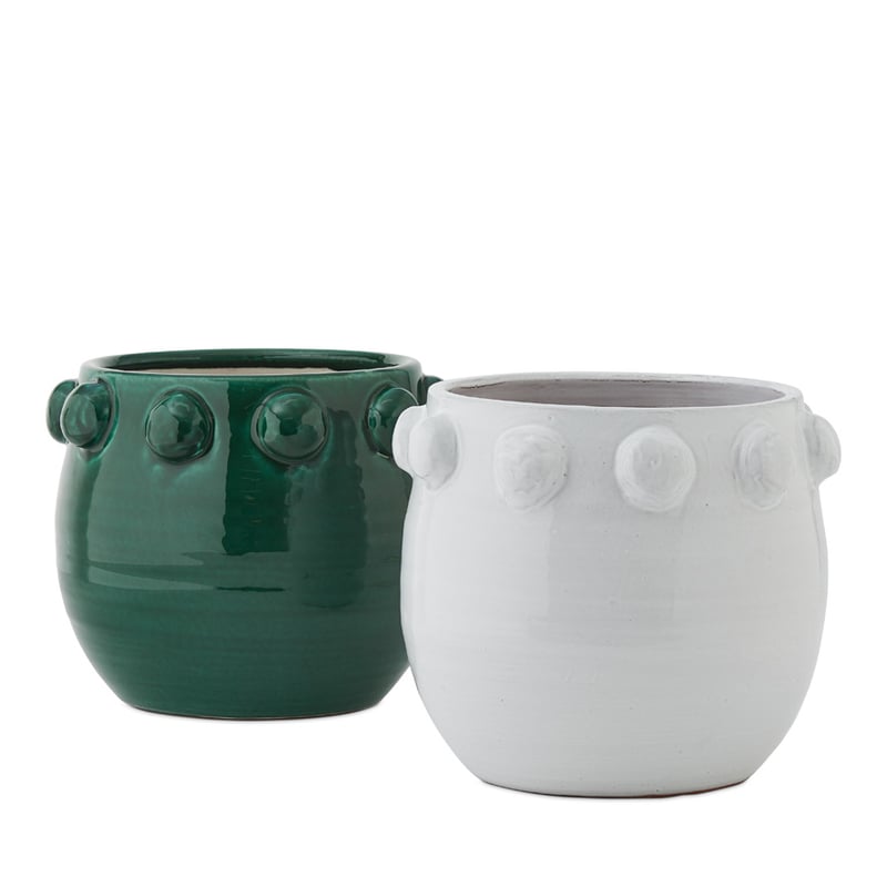 Pom Pom White Pot