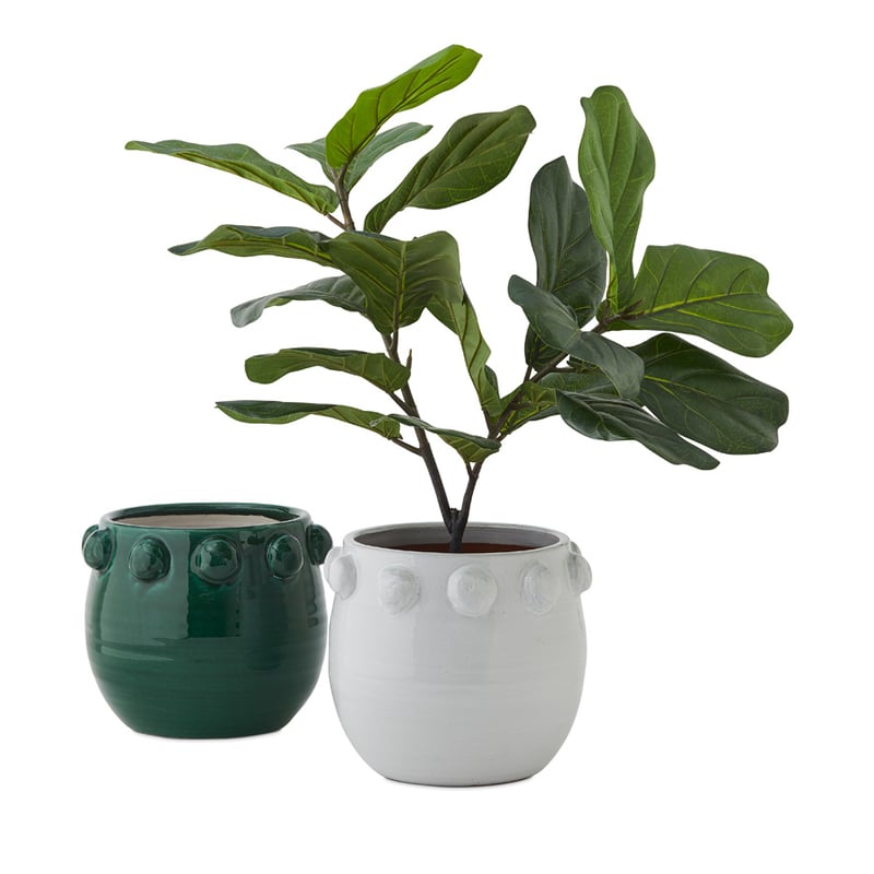 Pom Pom White Pot