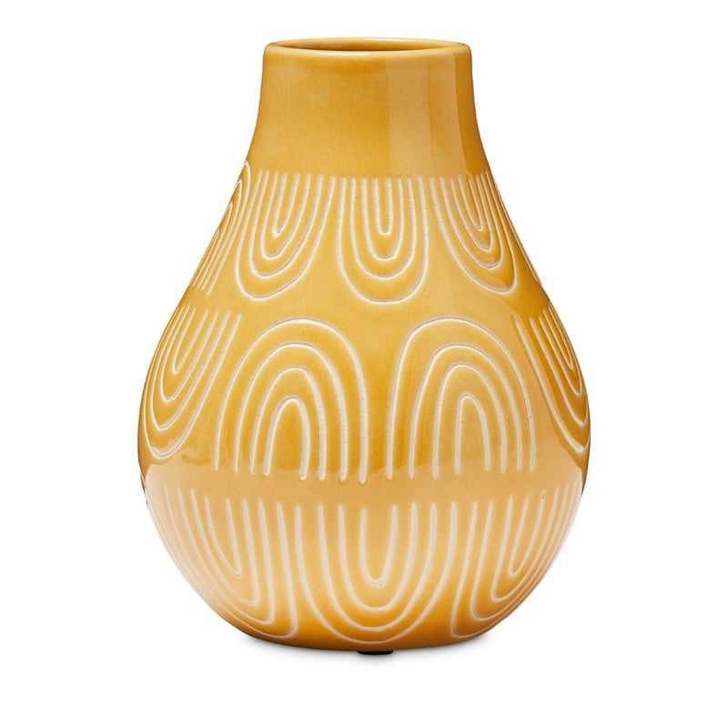 Gobi Vase Lrg Dia15xH20cm Mustard 