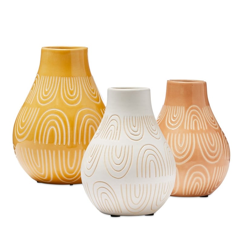 Gobi Vase Lrg Dia15xH20cm Mustard 