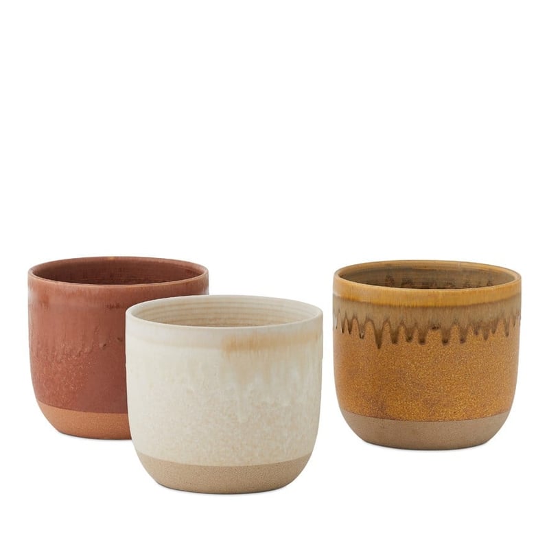 Running Glaze Rust Pot 