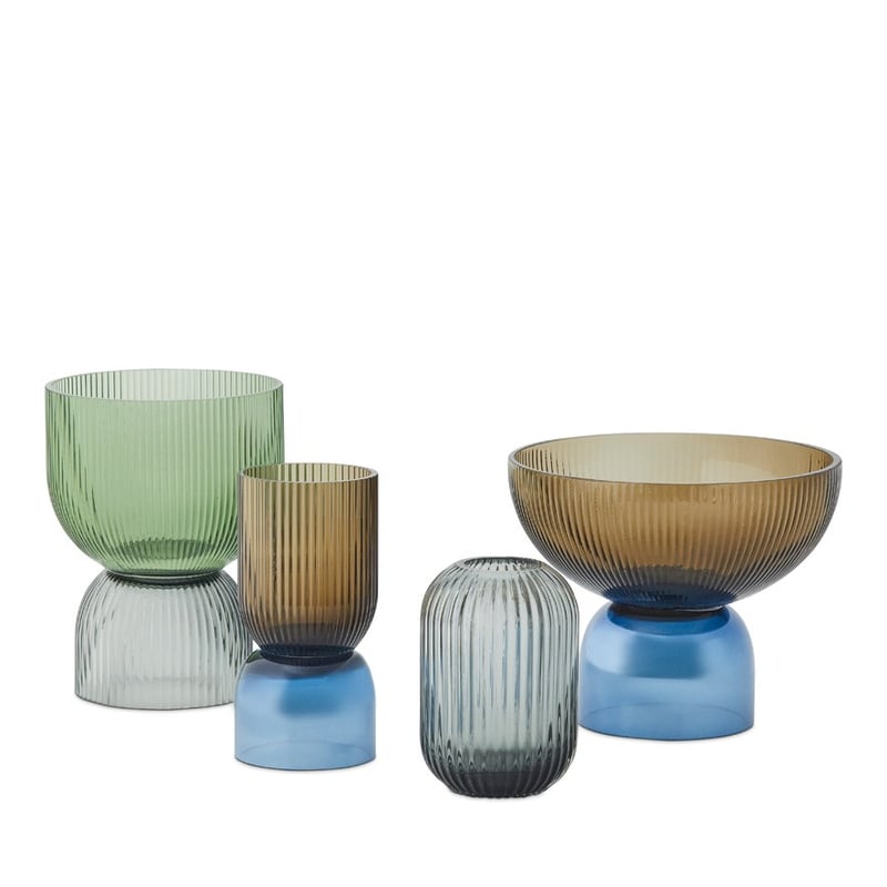 Two Tone Orion Brown & Blue Vase