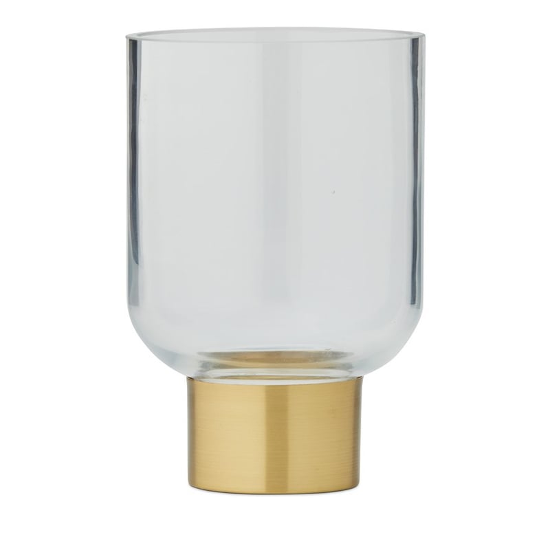 Frankie Small Clear & Gold Vase
