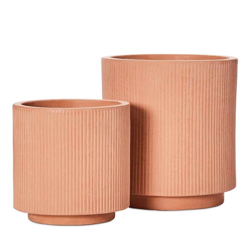 Pleat Burnt Orange Pot