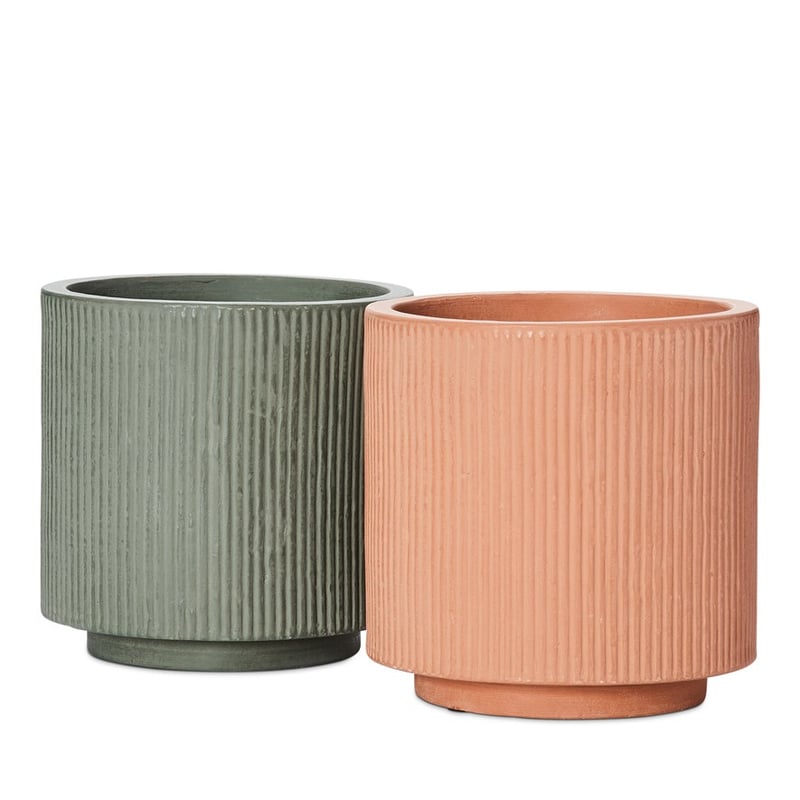 Pleat Burnt Orange Pot