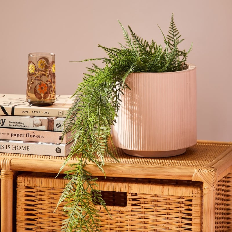 Pleat Light Pink Pot 