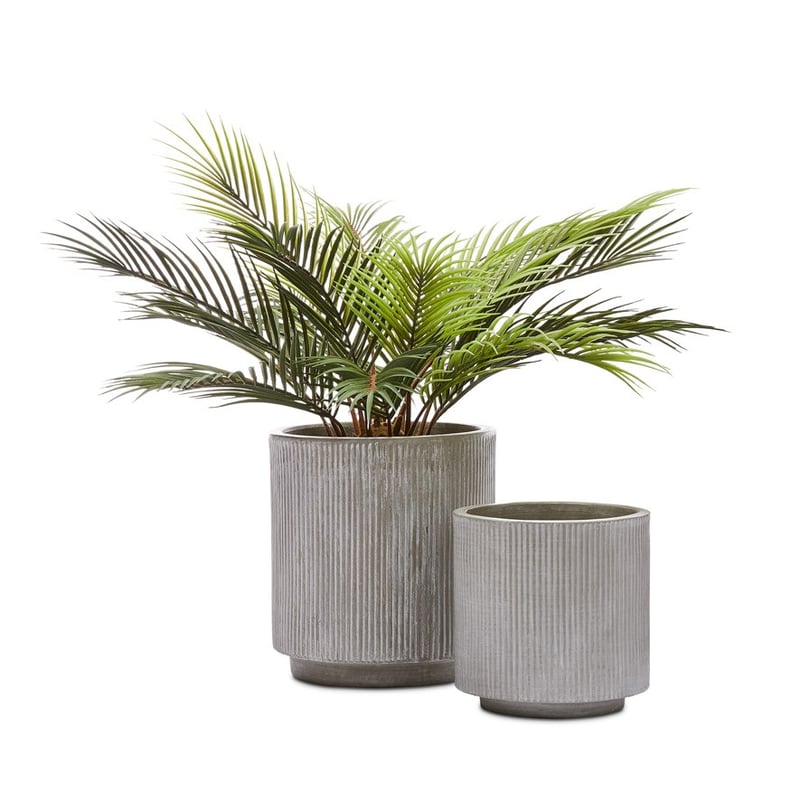 Pleat Grey Pot