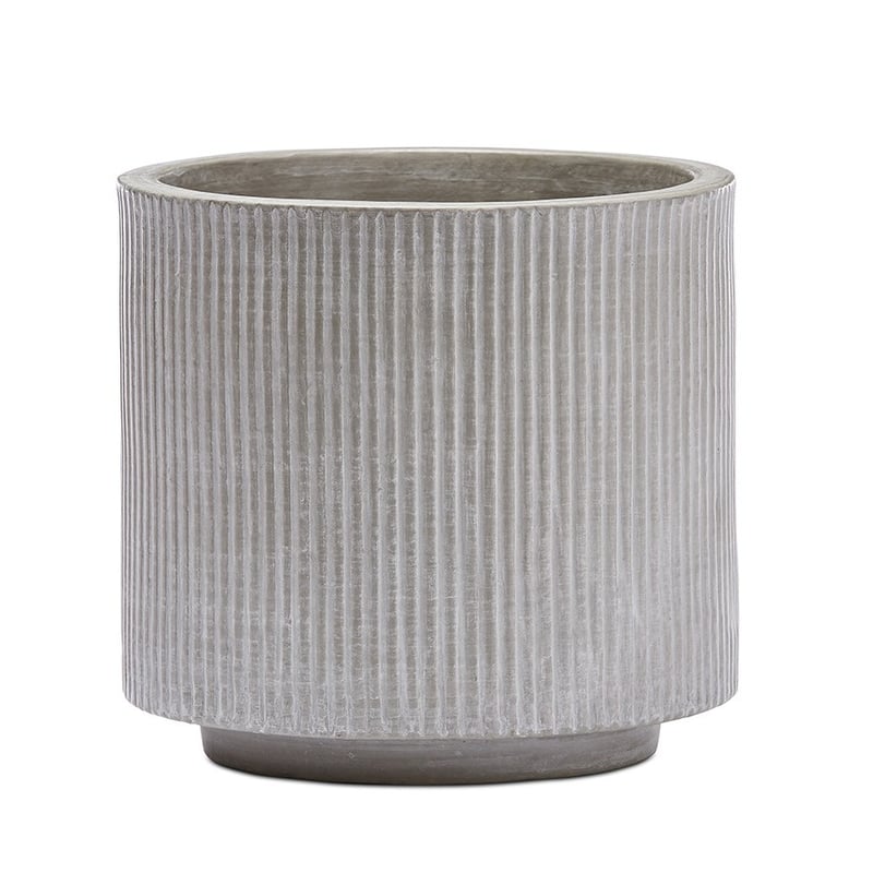 Pleat Grey Pot