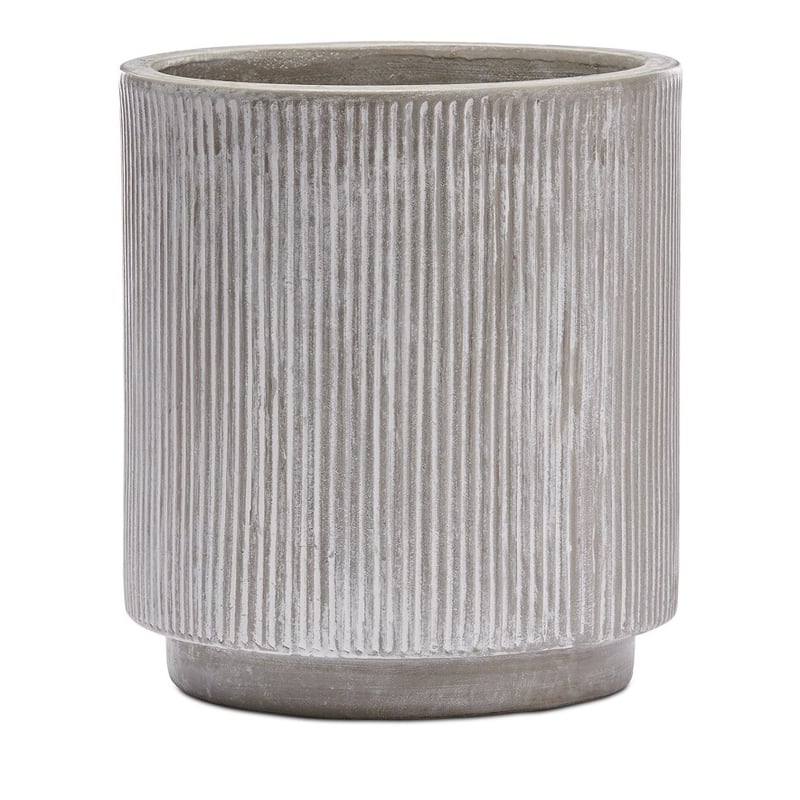 Pleat Grey Pot