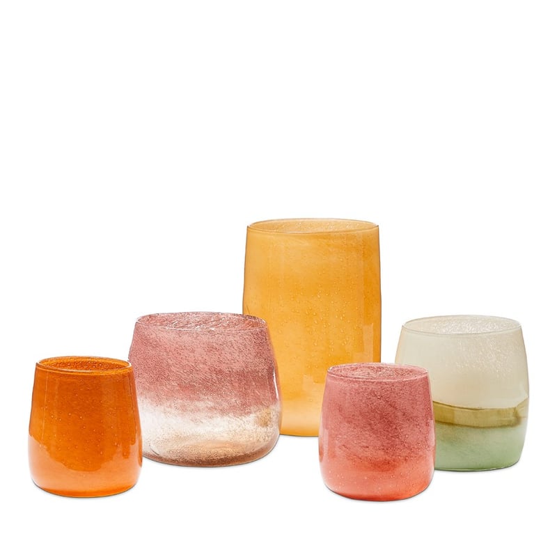 Tanami Coral & Bronze Glass Vase