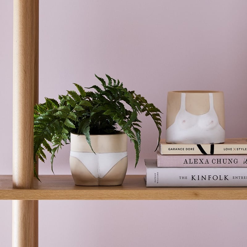 Bottom Cream & White Bottoms Pot