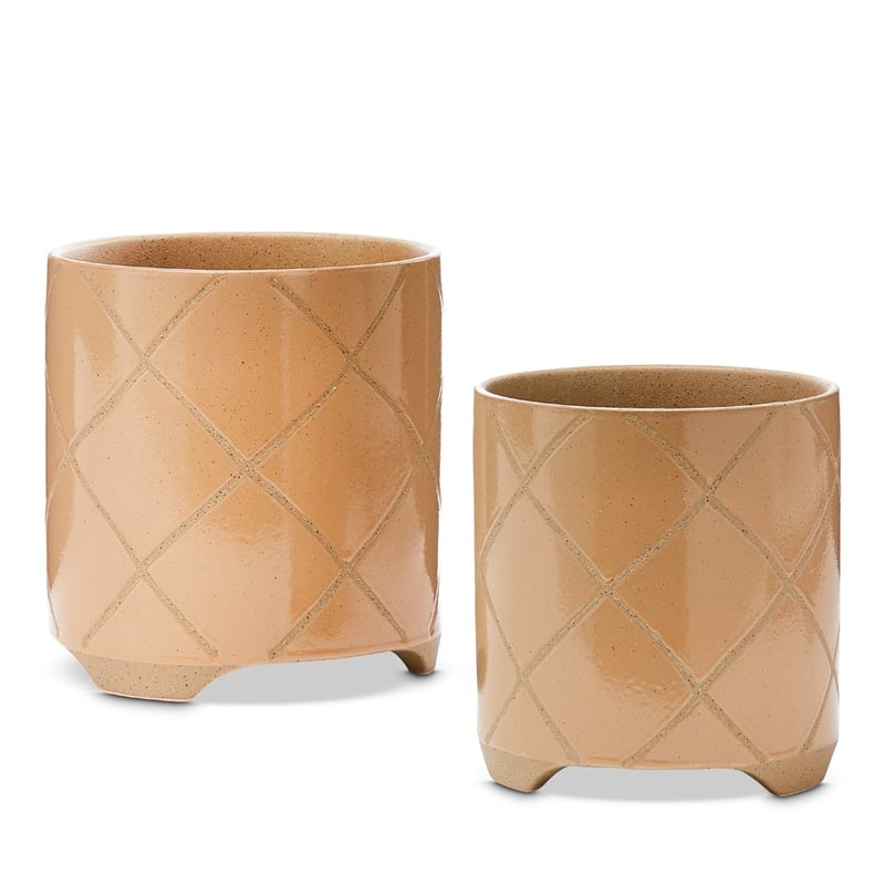 Village Tan Cross Pot   