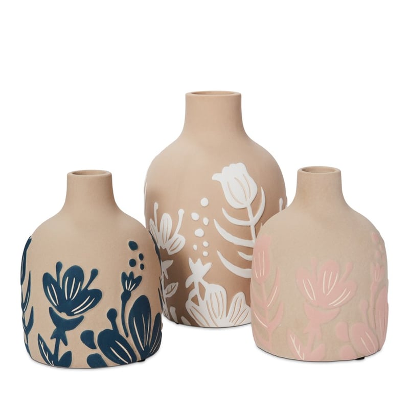 Meadow Flowers Blue & Sand Vase 