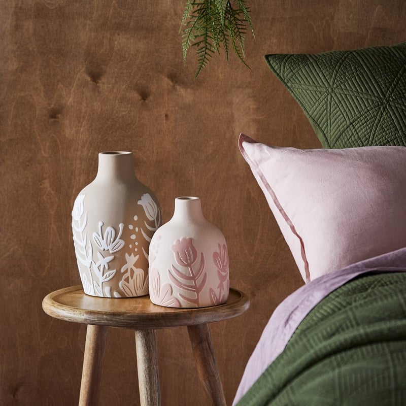 Meadow Flowers Pink & Sand Vase