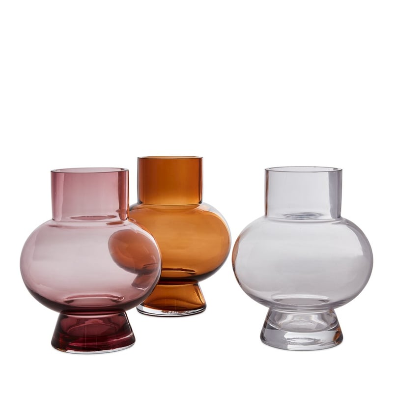 Marsala Pink Glass Vase