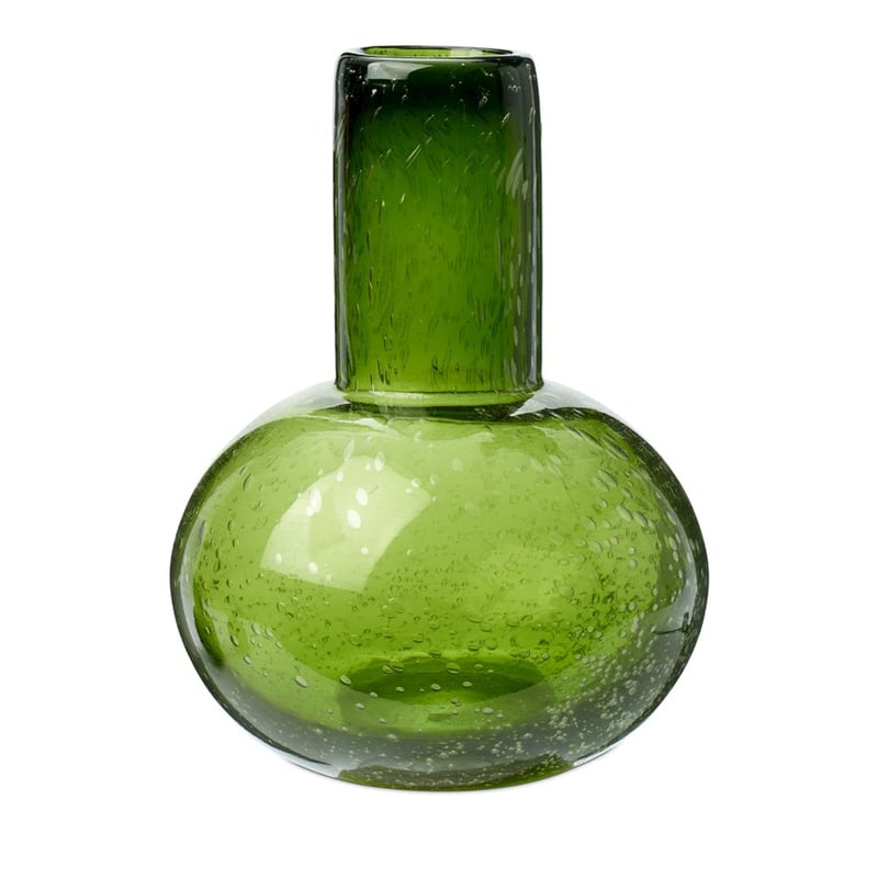 Green Jeanie Large Belly Glass Vase 
