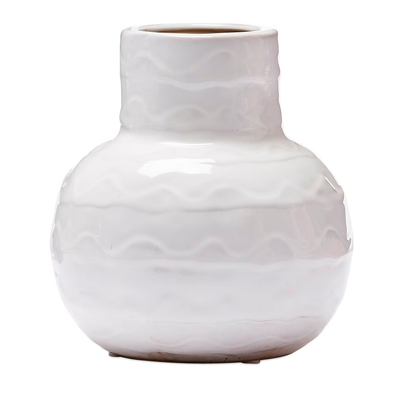 Wave White Vase  