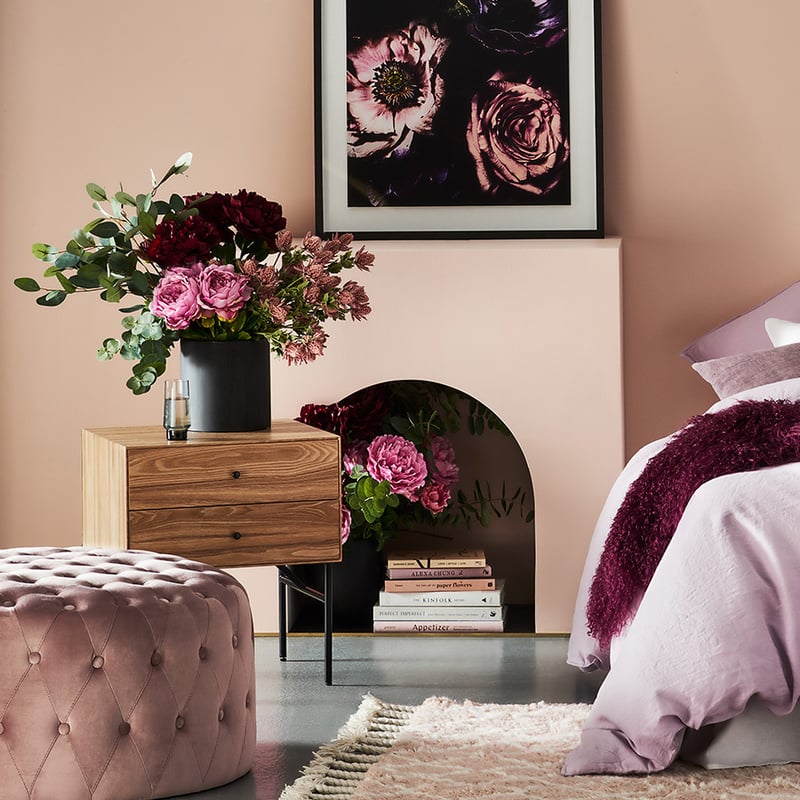 Spring Stems Full Blown Peony Mauve