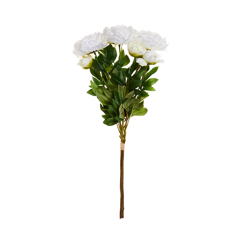 Spring Stems Full Blown Peony White