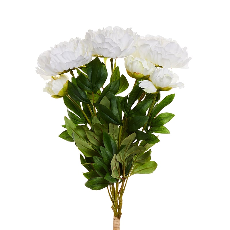 Spring Stems Full Blown Peony White