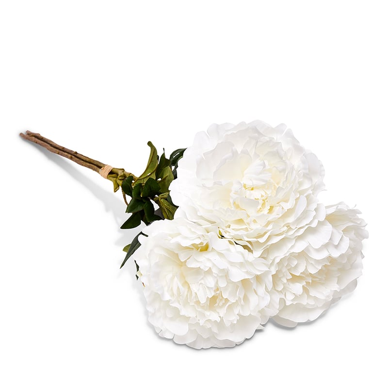 Spring Stems Full Blown Peony White