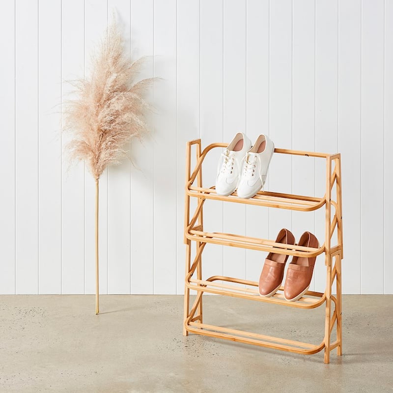 Floyd Storage Range L63xW21xH40cm Bamboo Shoe Rack