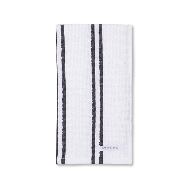 Essential Check Tea Towels Charcoal