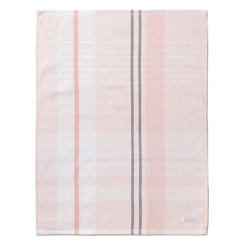 Essential Check Tea Towels Pink Plaid