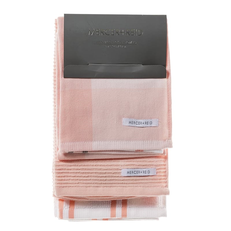 Essential Check Tea Towels Pink Plaid