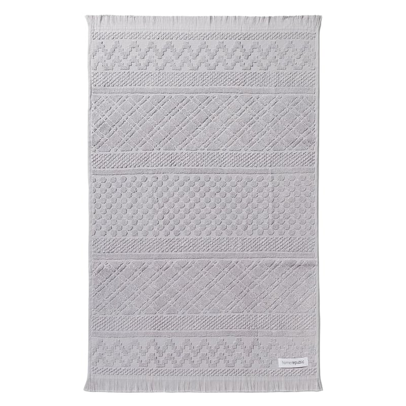 Turin Tea Towel Sage & Dove Grey Pack of 2