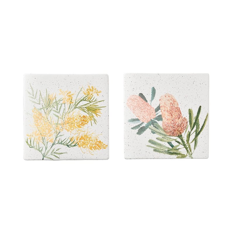 Australian Wild Flowers Banksia Trivets