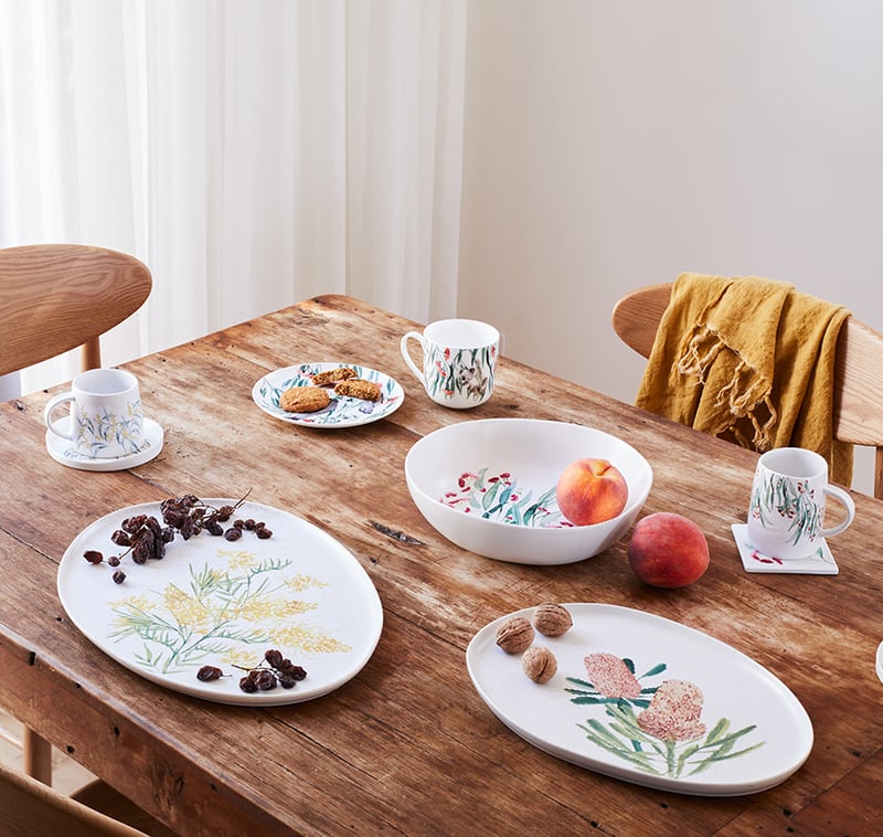 Australian Wild Flowers Coasters 4 Pack