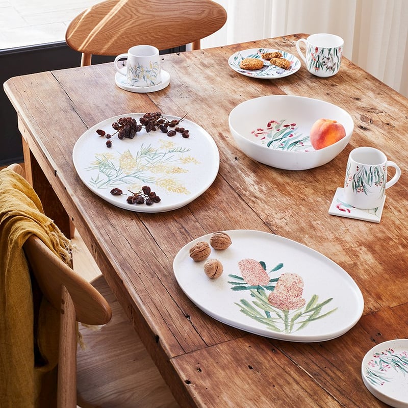 Australian Wild Flowers Servingware