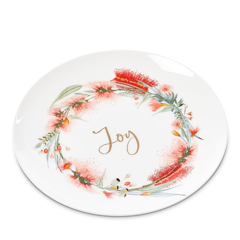 Christmas Servingware Botanical Wreath Plate