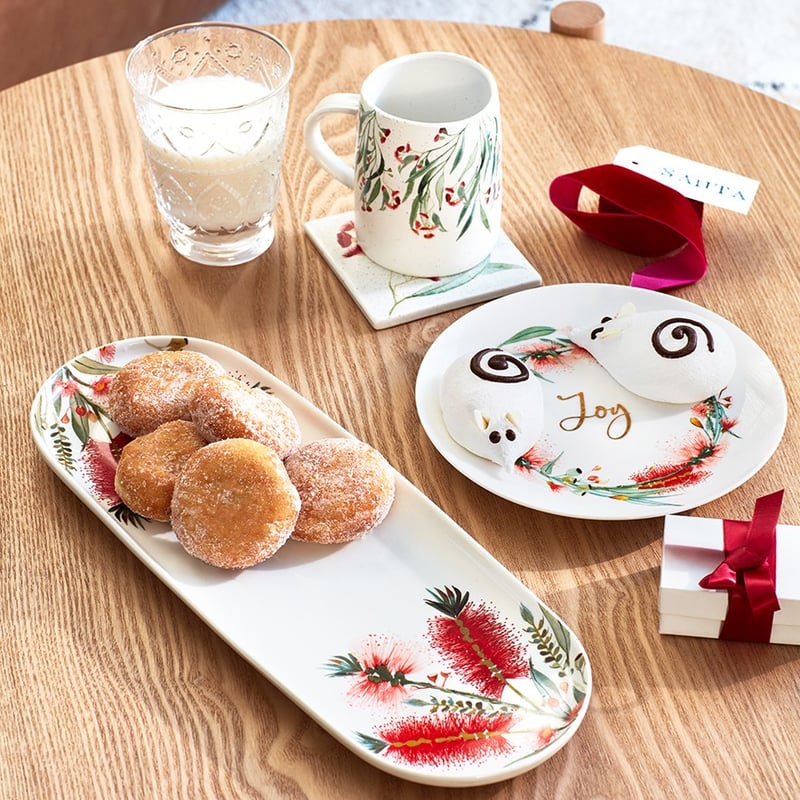 Christmas Servingware Botanical Wreath Plate