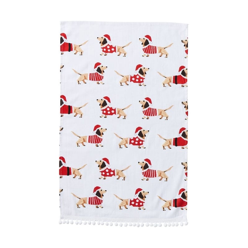 Christmas Dachshund Tea Towels Pack of 2 