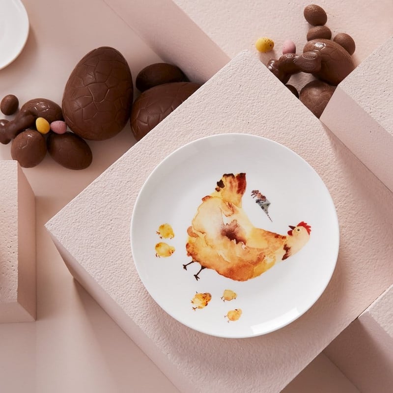 Chicken Collection Brown Plate